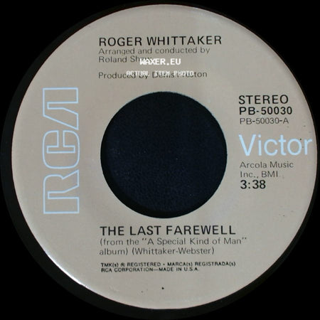 Roger Whittaker - The Last Farewell / Paradise side A
