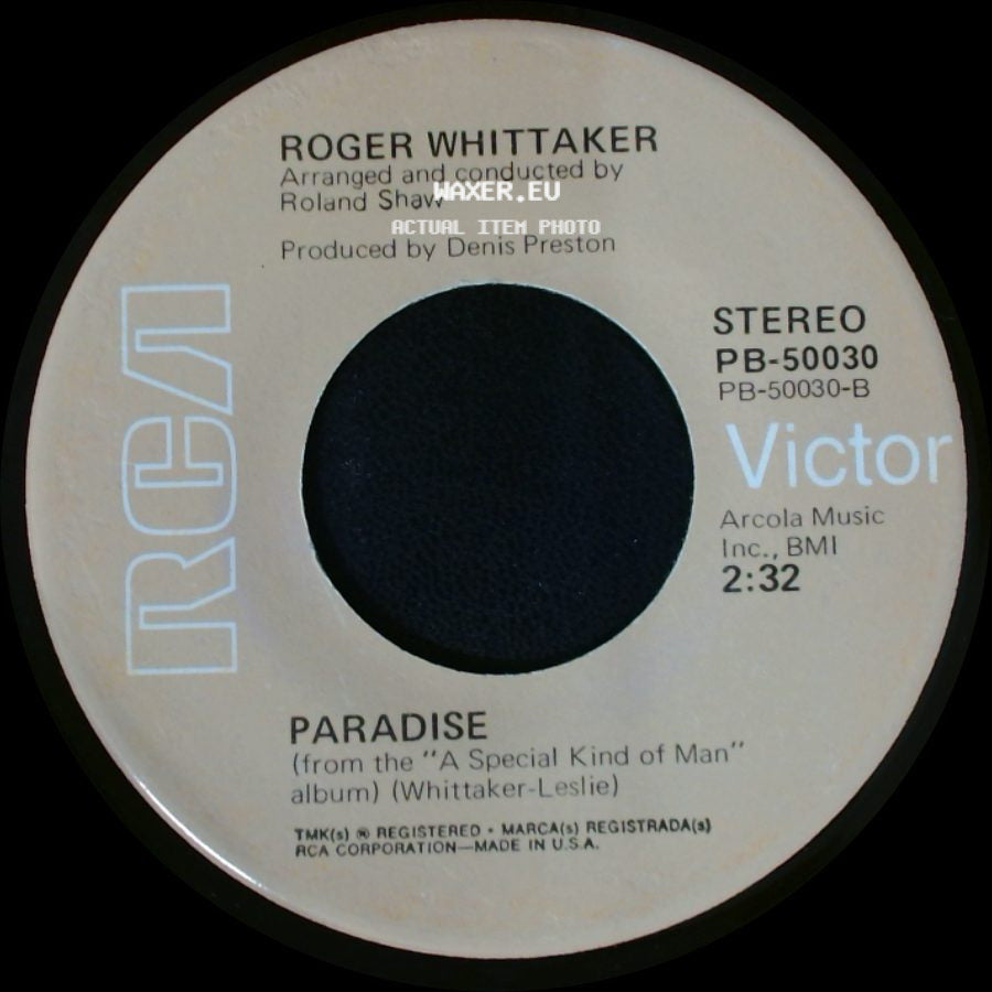 Roger Whittaker - The Last Farewell / Paradise side B