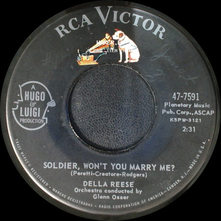 Della Reese - Don't You Know / Soldier, Won't You Marry Me? side B