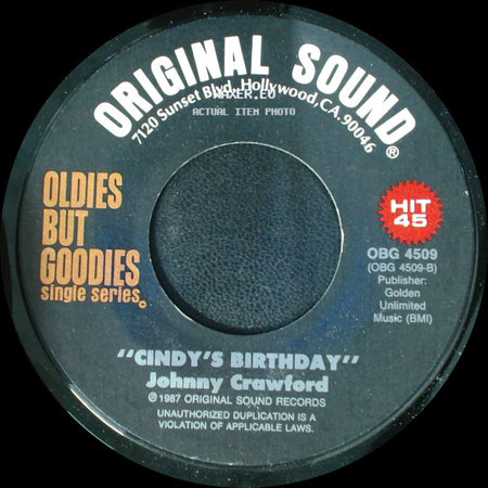 Johnny Crawford / Preston Epps - Cindy's Birthday / Bongo Rock side A