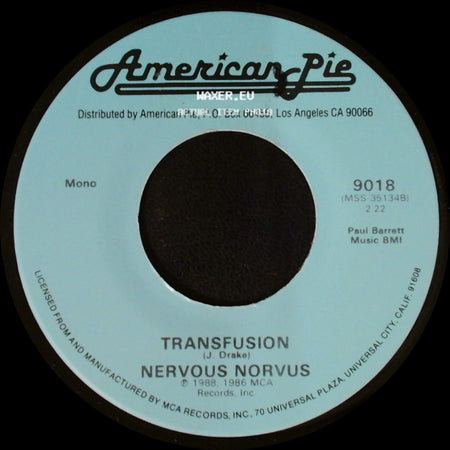 Nervous Norvus / Buddy Holly - Transfusion / True Love Ways side A