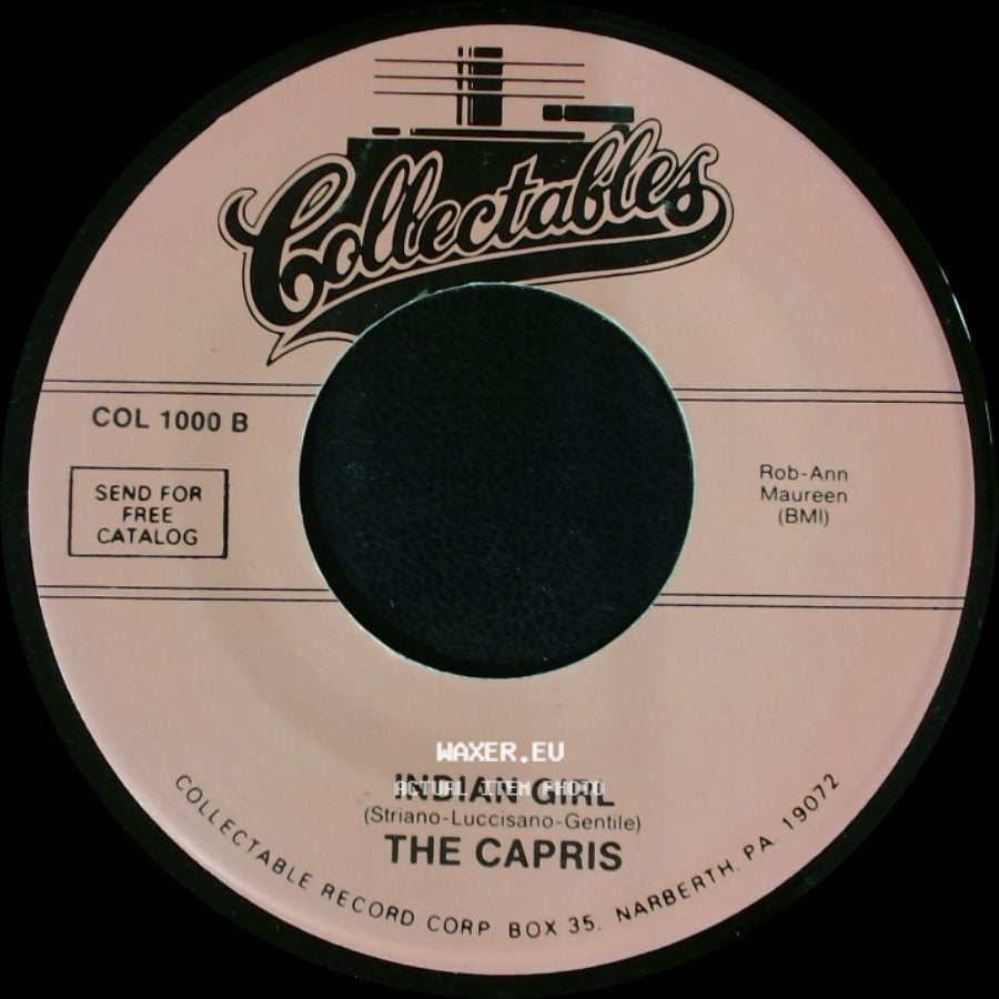The Capris - Indian Girl / There's A Moon Out Tonight side A