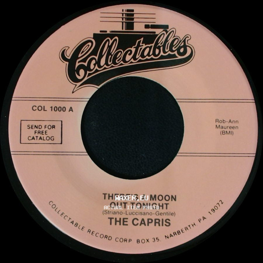 The Capris - Indian Girl / There's A Moon Out Tonight side B
