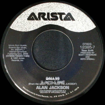 Alan Jackson - Just Playin' Possum / Dallas side B