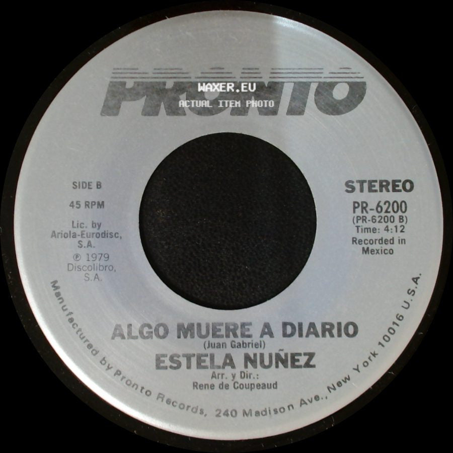 Estela Nuñez - Por Amores Como Tu / Algo Muere A Diario side B