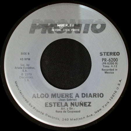 Estela Nuñez - Por Amores Como Tu / Algo Muere A Diario side B