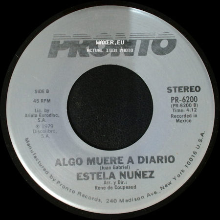Estela Nuñez - Por Amores Como Tu / Algo Muere A Diario side B