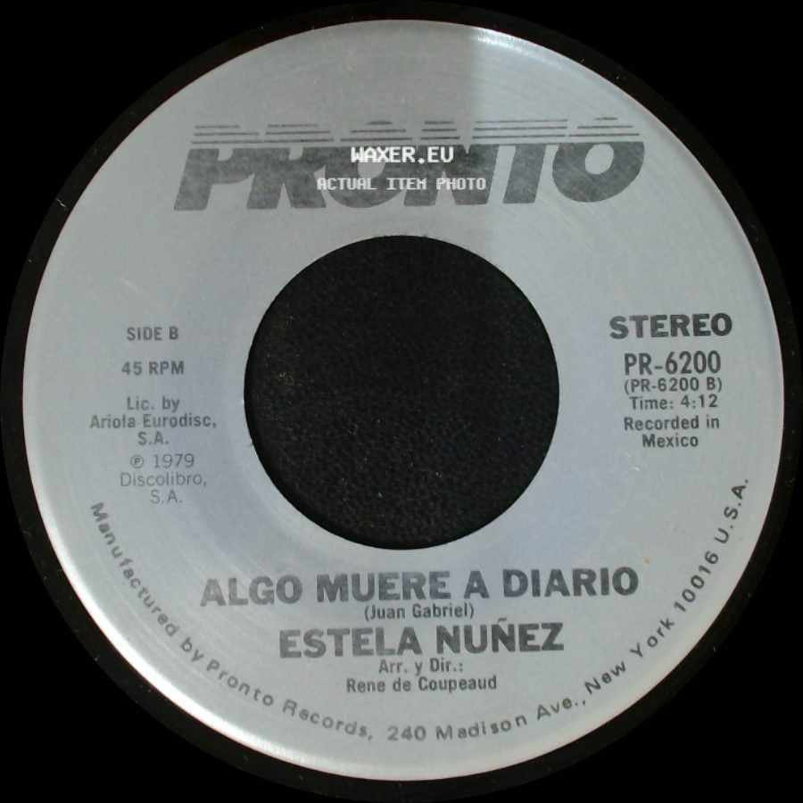 Estela Nuñez - Por Amores Como Tu / Algo Muere A Diario side B