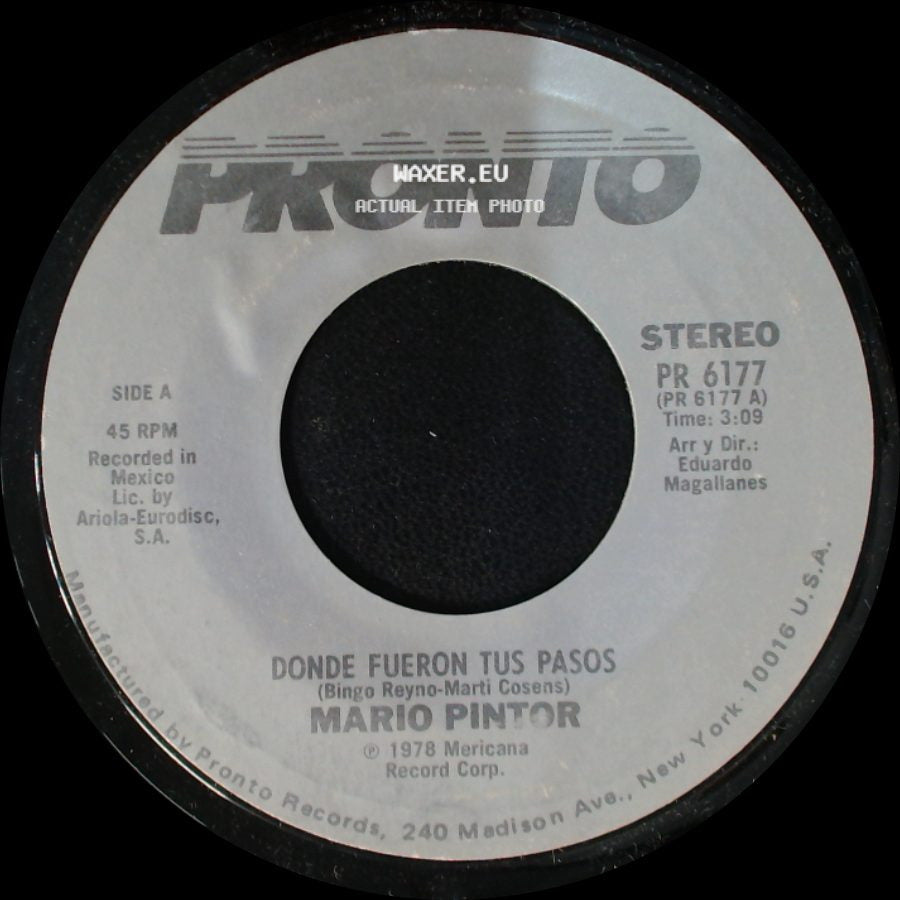 Mario Pintor - Demasiado Amor / Donde Fueron Tus Pasos side B