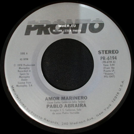 Pablo Abraira - Amor Marinero / Encadenado side A