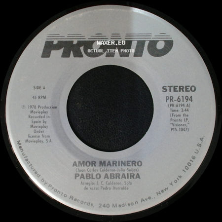 Pablo Abraira - Amor Marinero / Encadenado side A