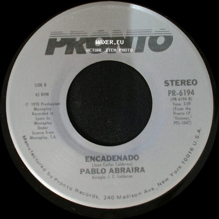 Pablo Abraira - Amor Marinero / Encadenado side B