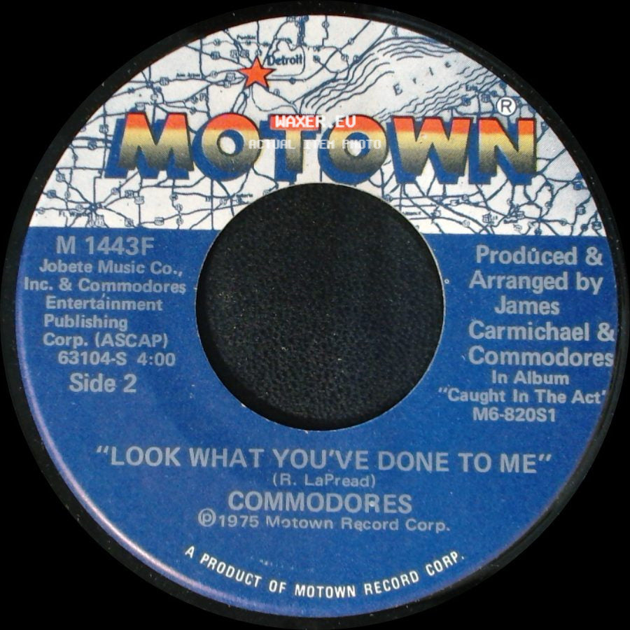 Commodores - Three Times A Lady / Look What You've Done To Me side B