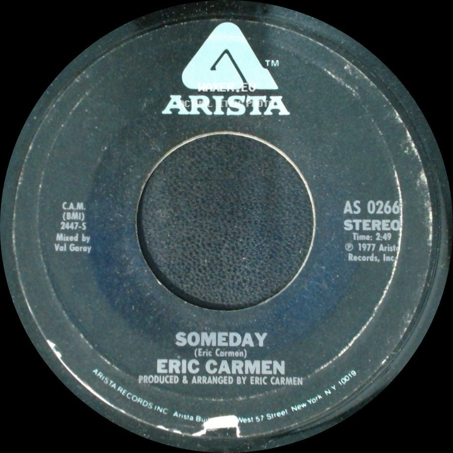 Eric Carmen - She Did It / Someday side B