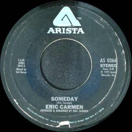 Eric Carmen - She Did It / Someday side B