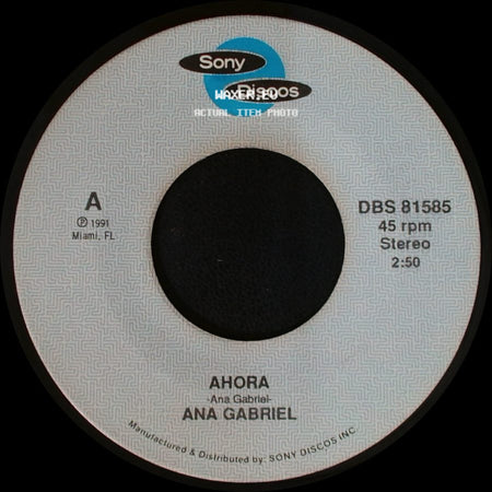 Ana Gabriel - Ahora / Ahora side A