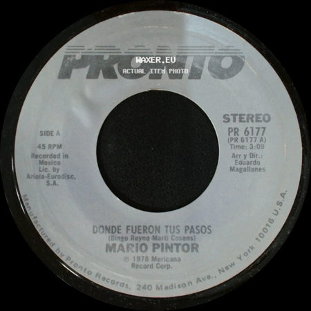 Mario Pintor - Demasiado Amor / Donde Fueron Tus Pasos side B