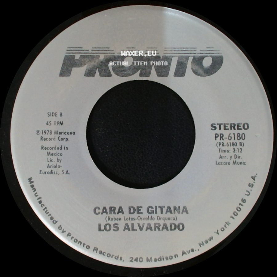 Los Alvarado - No Sabes Nada Del Amor / Cara De Gitana side B