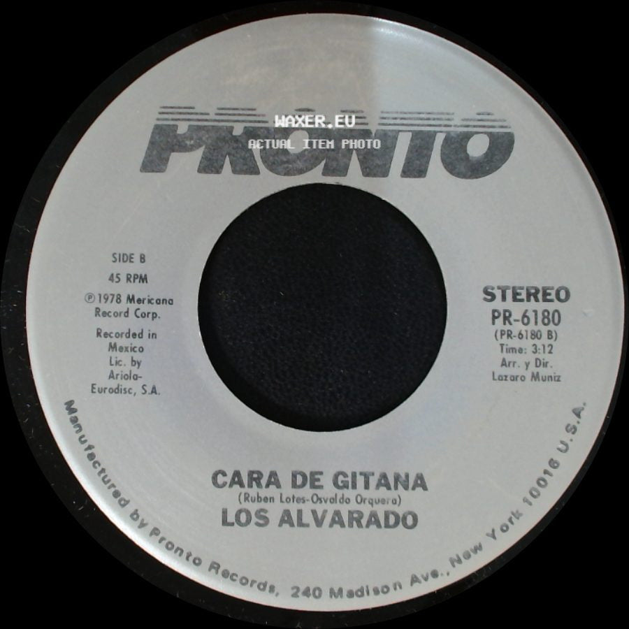 Los Alvarado - No Sabes Nada Del Amor / Cara De Gitana side B