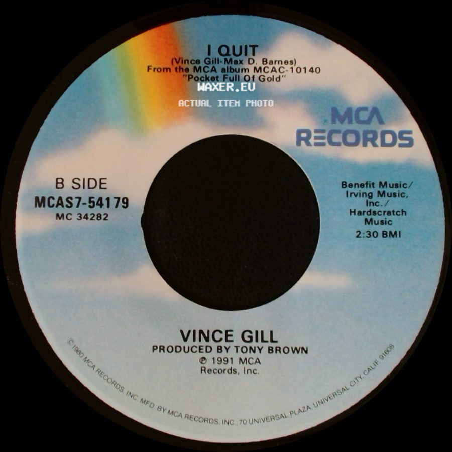 Vince Gill - Look At Us / I Quit side B