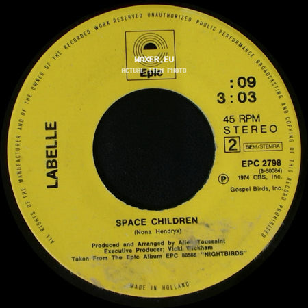 Labelle - Voulez Vous Coucher Avec Moi Ce Soir? / Lady Marmalade / Space Children side B