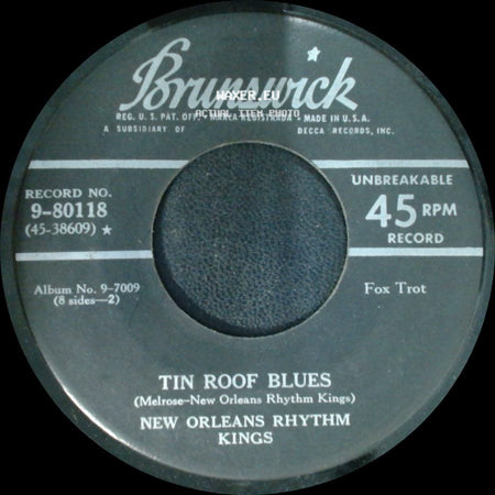 New Orleans Rhythm Kings - San Antonio Shout / Tin Roof Blues side B