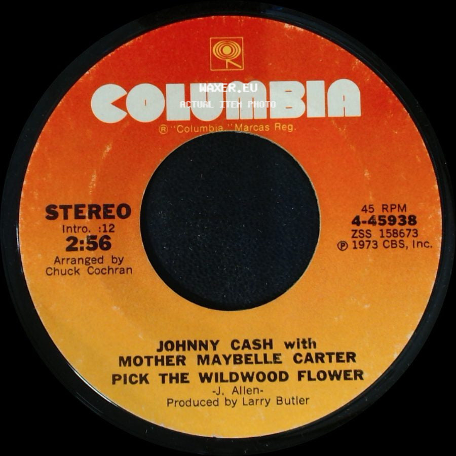 Johnny Cash With Mother Maybelle Carter - Diamonds In The Rough / Pick The Wildwood Flower side B