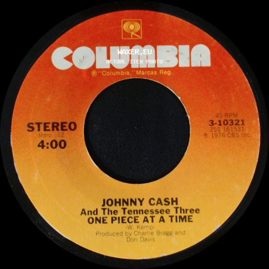 Johnny Cash And The Tennessee Three - Go On Blues / One Piece At A Time side B