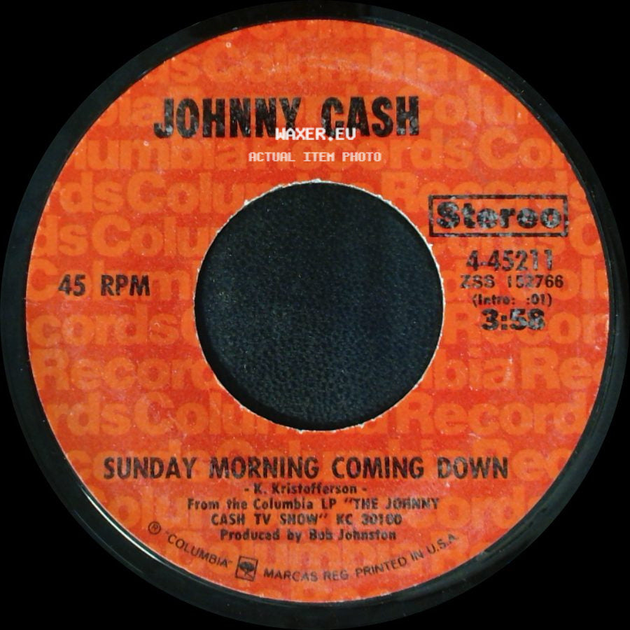 Johnny Cash - I'm Gonna Try To Be That Way / Sunday Morning Coming Down side B