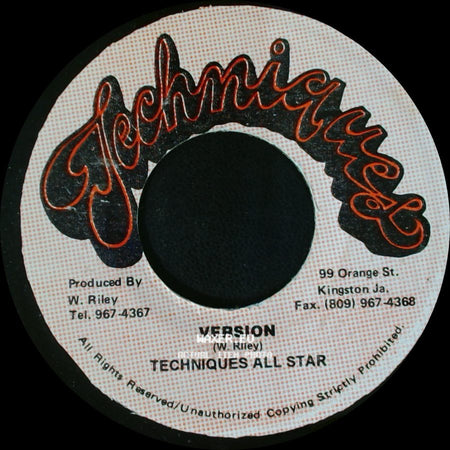 Techniques All Star / Lady G & The Techniques - Version / Samfi Lover side A