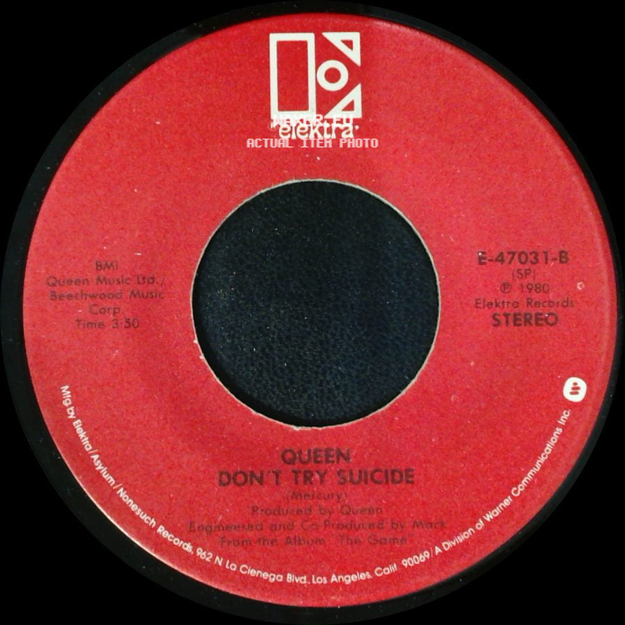 Queen - Another One Bites The Dust / Don't Try Suicide side B