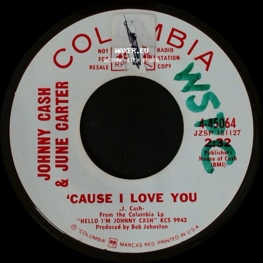 Johnny Cash & June Carter - 'cause I Love You / If I Were A Carpenter side A