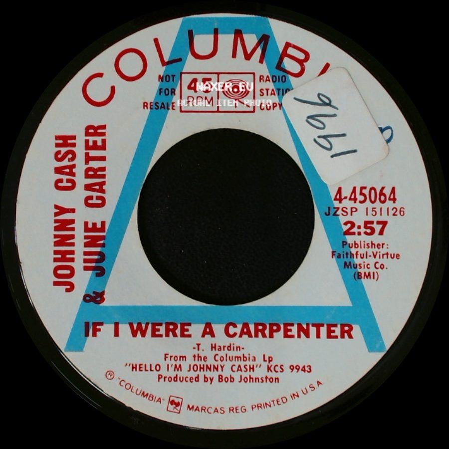 Johnny Cash & June Carter - 'cause I Love You / If I Were A Carpenter side B
