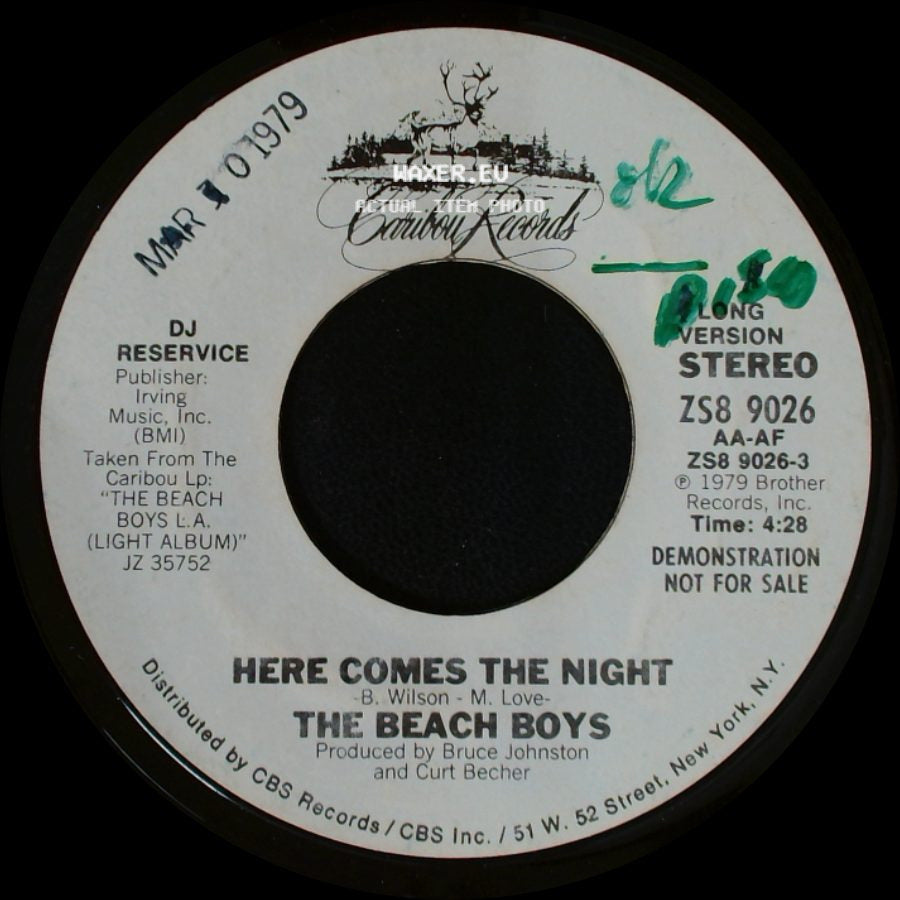 The Beach Boys - Here Comes The Night / Here Comes The Night side B