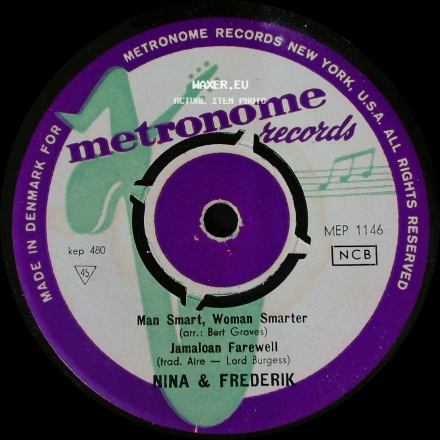 Nina & Frederik - Man Smart, Woman Smarter / Jamaloan Farewell / Day-O / Come Back, Liza side A