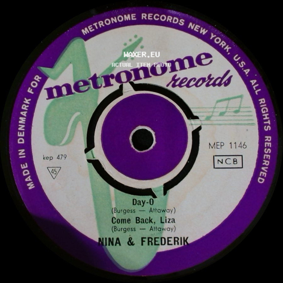 Nina & Frederik - Man Smart, Woman Smarter / Jamaloan Farewell / Day-O / Come Back, Liza side B