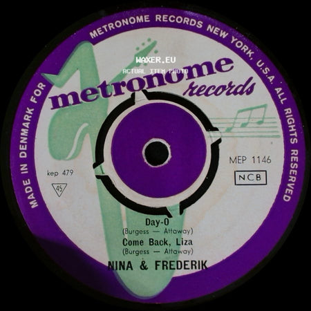 Nina & Frederik - Man Smart, Woman Smarter / Jamaloan Farewell / Day-O / Come Back, Liza side B