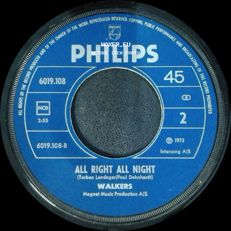 Walkers - Fire! / All Right All Night side B