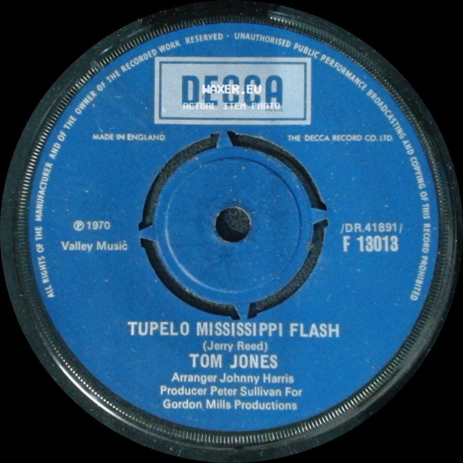 Tom Jones - Tupelo Mississippi Flash / Daughter Of Darkness side A