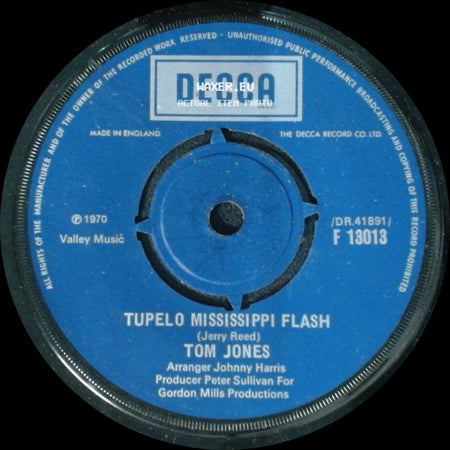 Tom Jones - Tupelo Mississippi Flash / Daughter Of Darkness side A