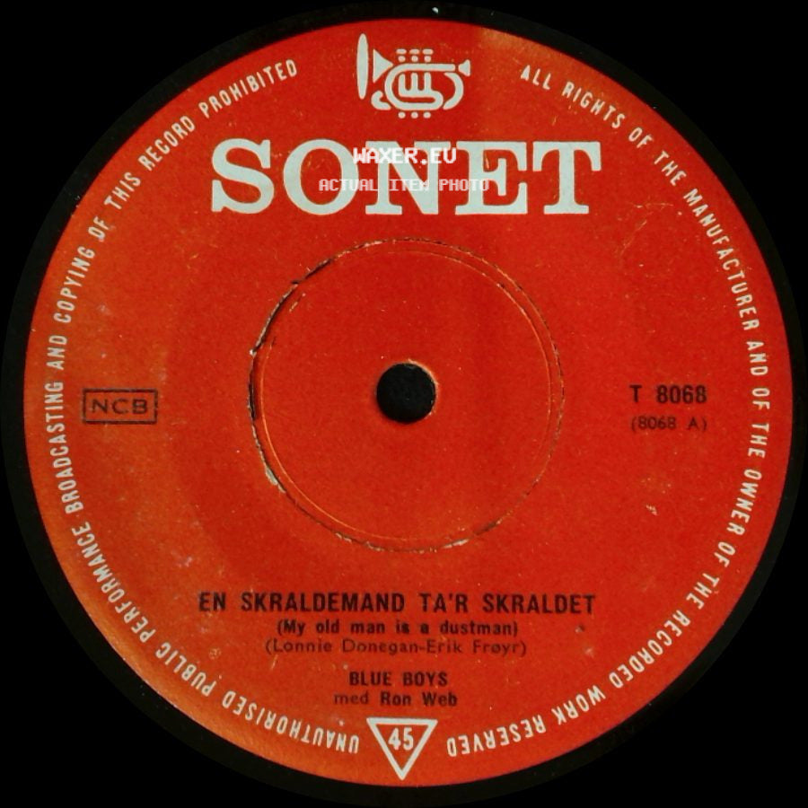 Blue Boys Med Ron Web - En Skraldemand Ta'r Skraldet / Jeg Kan Kun Vente side A