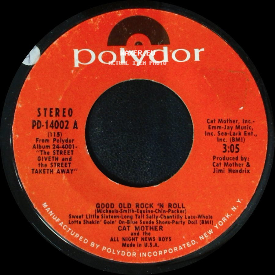 Cat Mother And The All Night News Boys - Good Old Rock 'n Roll / Bad News side A