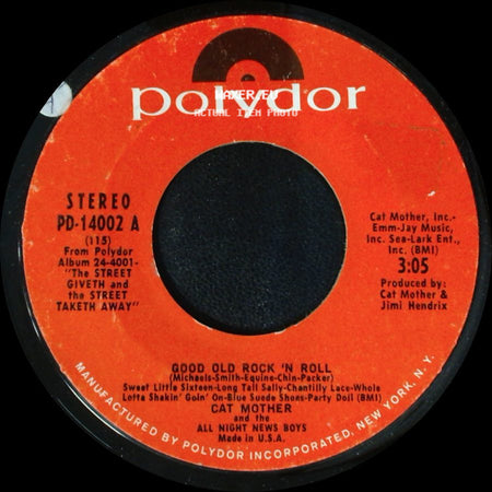 Cat Mother And The All Night News Boys - Good Old Rock 'n Roll / Bad News side A