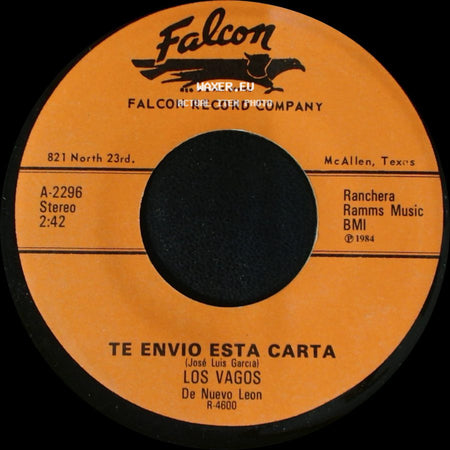 Los Vagos - Brindis De Amor / Te Envio Esta Carta side B