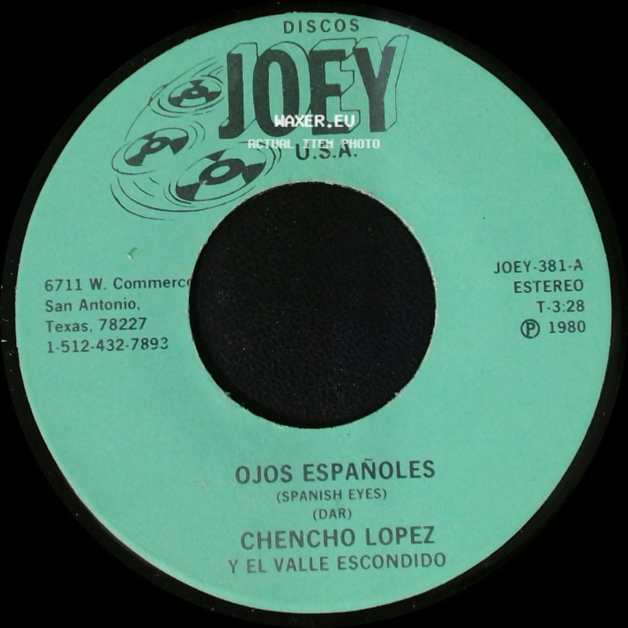 Chencho Lopez Y El Valle Escondido - Que Te Cuesta / Ojos Españoles side B