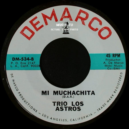 Trio Los Astros - Mi Dicha / Mi Muchachita side B