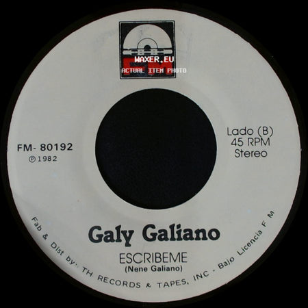 Galy Galiano - Yo Sere Tu Seras / Escribeme side B