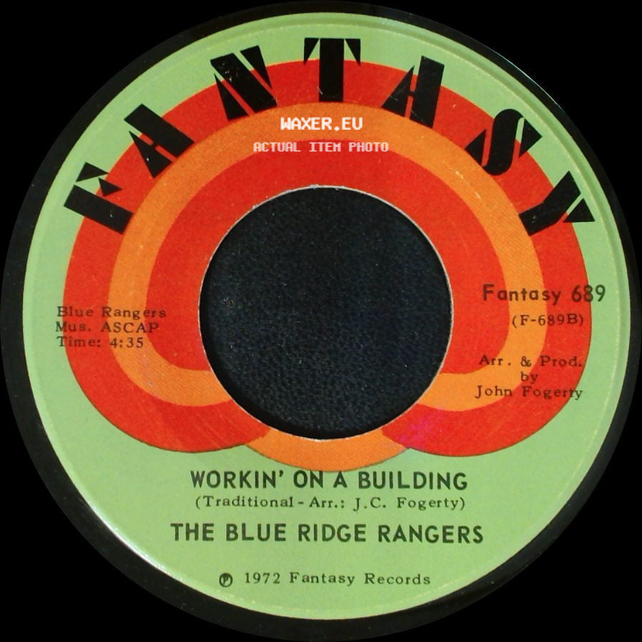 The Blue Ridge Rangers - Jambalaya (On The Bayou) / Workin' On A Building side B