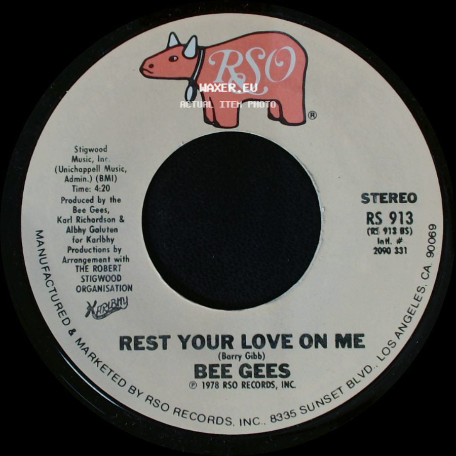 Bee Gees - Rest Your Love On Me / Too Much Heaven side A