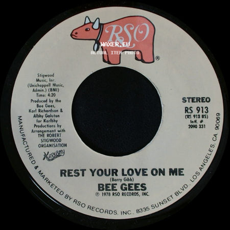 Bee Gees - Rest Your Love On Me / Too Much Heaven side A